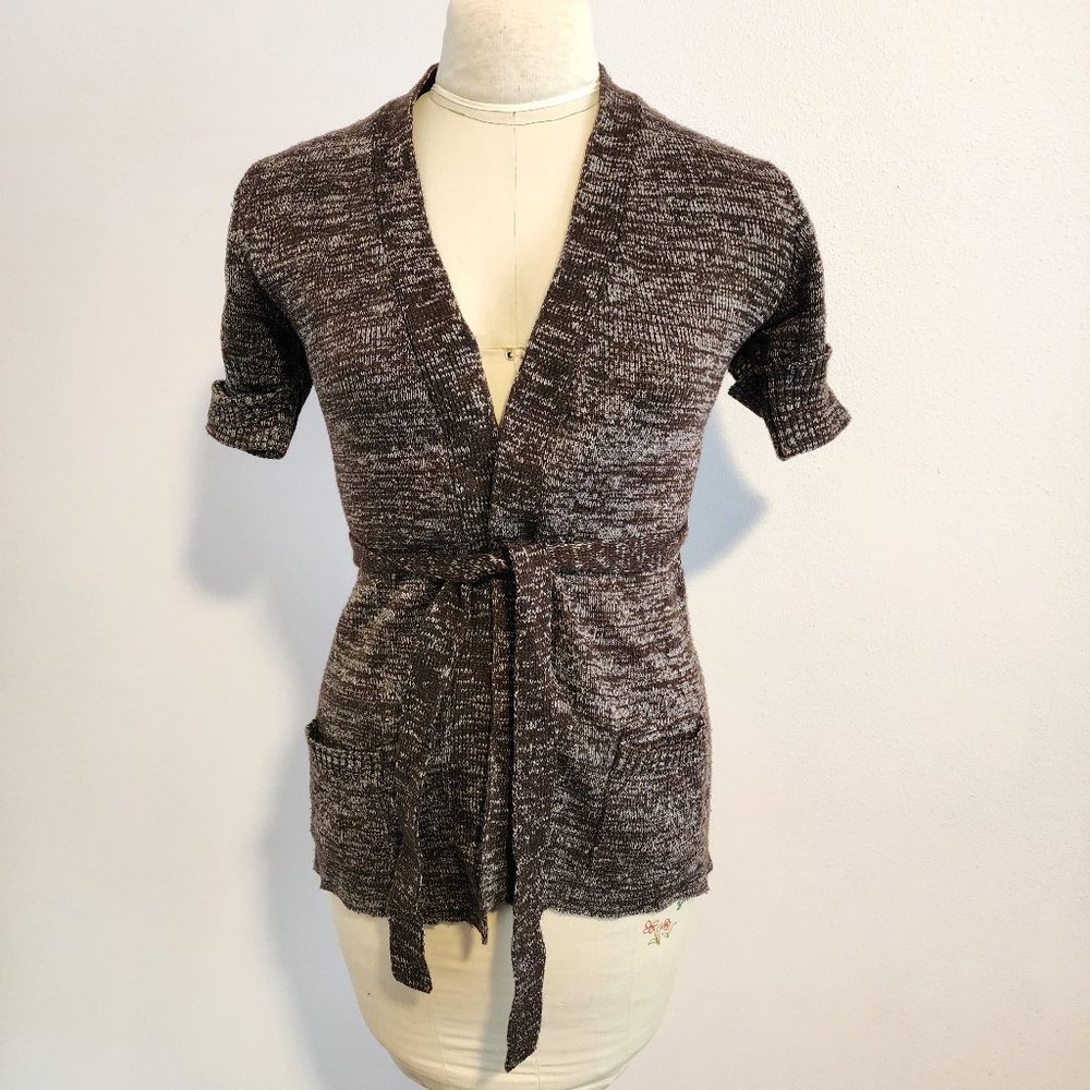 Vintage short-sleeved cardigan